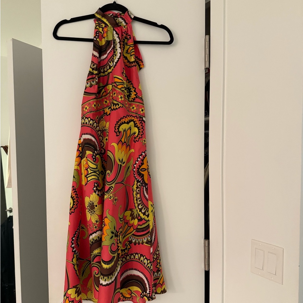Vintage Silk Halter Dress
